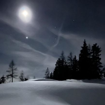 Schneeschuhwanderung mit Sternen Blick