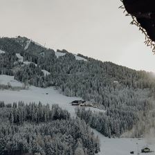 Blick vom Hotel Glockenstuhl im Winter
