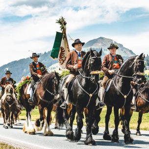 The Brixental Valley Antlassritt horse procession