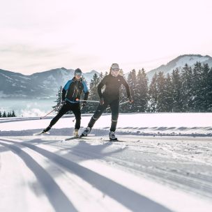 Open cross-country ski trails in the Hohe Salve region