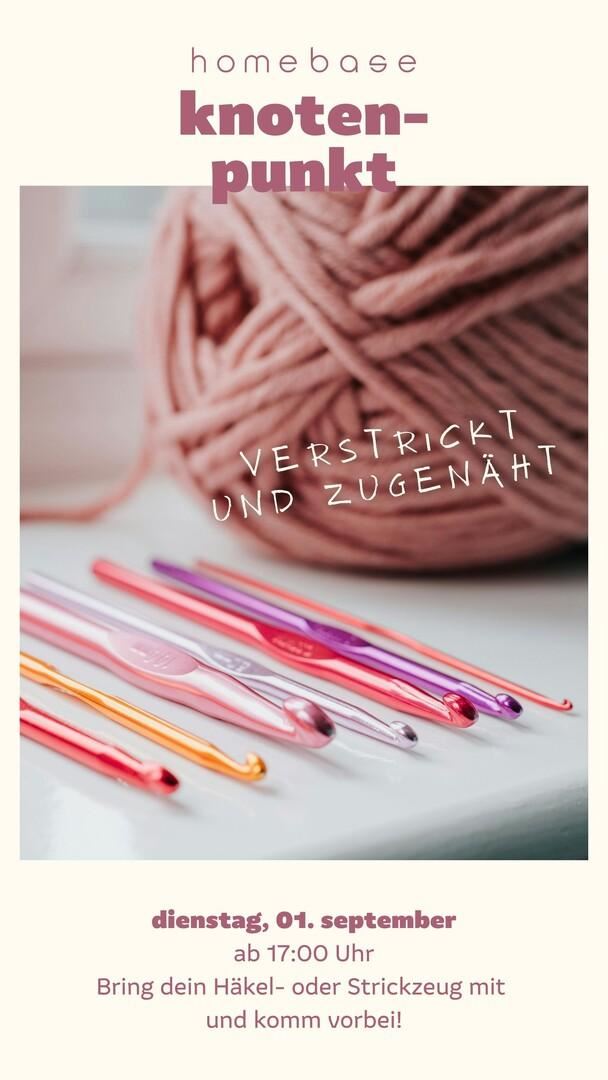 Knotenpunkt - verstrickt und zugenäht homebase