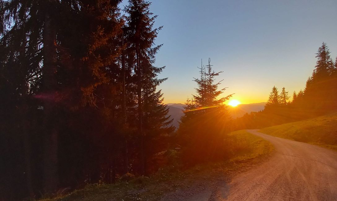 Sonnenuntergang wanderung