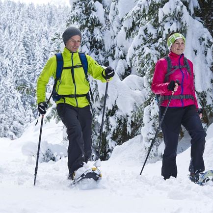 Abend-Schneeschuhwanderung auf den Haberberg