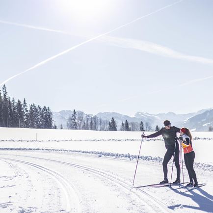 Cross country skiing starter course in Angerberg