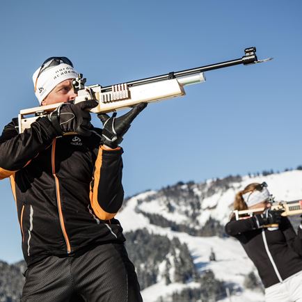 Biathlon shooting training