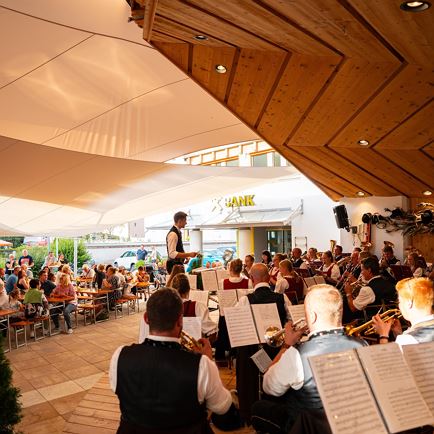 Brixen summer night with concert on the square*