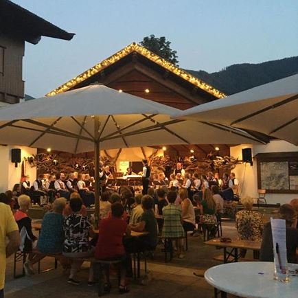 Brixen summer night with concert on the square*