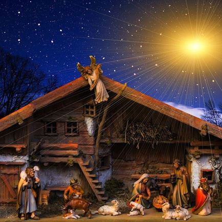 Nativity scene exhibition with Advent singing