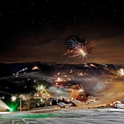 New Year's Eve on the mountain in Hopfgarten