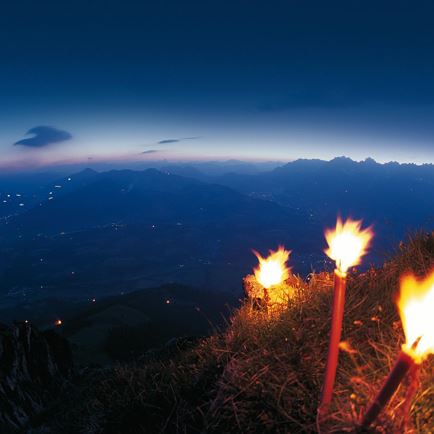 Familienfackelwanderung in Kirchberg