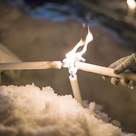 Torchlight walk in Kirchbichl