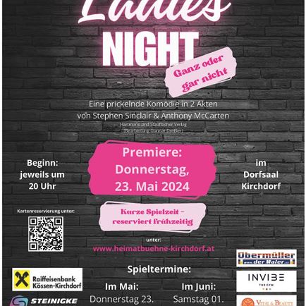 Heimatbühne Kirchdorf: 'Ladies night - ganz oder gar nicht'