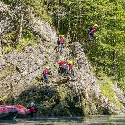 Actionrafting auf der Großache
