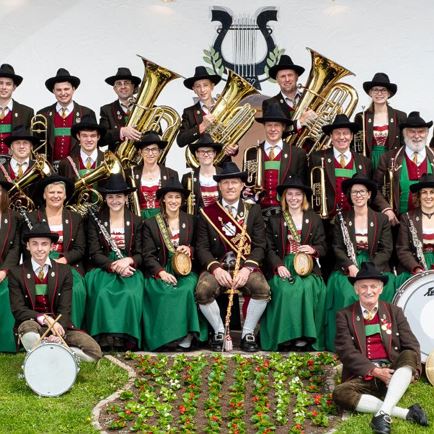 'Maiblasen' of the local brass-band