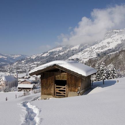 Winterlandschaft in Brixen im Thale