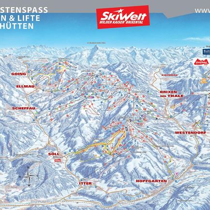 Skiwelt karte
