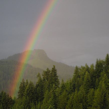 Ausblick/Balkon_Regenbogen_Buchensteinwand