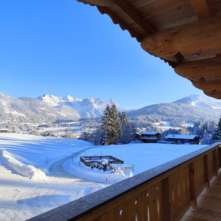 traumhafte Aussicht vom Balkon