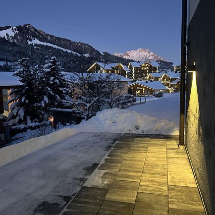 Frana Appartements - Blick auf Buchensteinwand