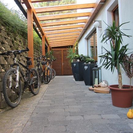 Überdachter Hauseingang