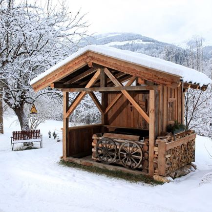 Grillhütte im Winter