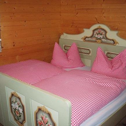 Schlafzimmer auf der Alm 