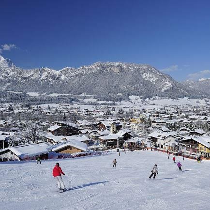 Blick auf Noichls von Piste
