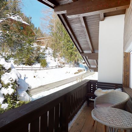 Blick auf den Hausberg