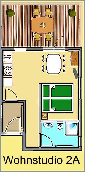 Floorplan Wohnstudio 2A
