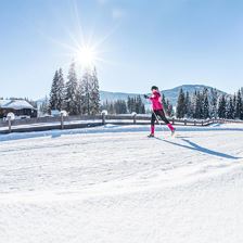 Langläuferin im Brixental
