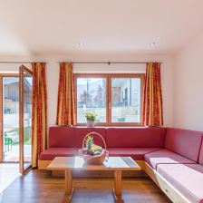 Apartment 1, Essbereich und Terrasse