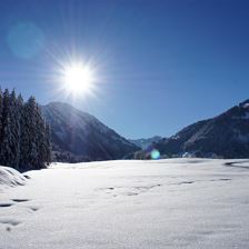Winter Aussicht Sonnenschein