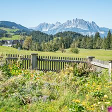 Ausblick vom Hansenhof in Fieberbrunn