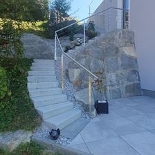 Aufgang Steintreppe