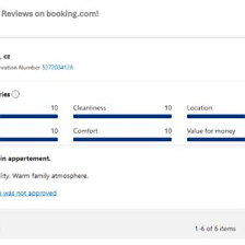 Reviews booking 3