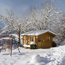 Winter Gartenhaus