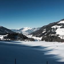 Aussicht Winter Lindenplatz Itter