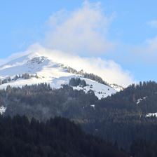 Aussicht auf die Kitzbüheler Alpen.