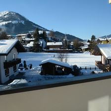 Ausblick auf Gaisberg Winter