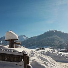Ausblick auf Buchensteinwand Winter