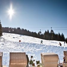 Terrasse im Winter
