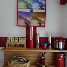 Küche - für die Gäste - Tee, Kaffee, Gewürze......