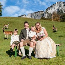 Familie Haselsberger im Wildgehege