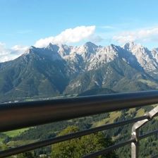 Buchensteinwand Blick auf die Loferer Steinberge