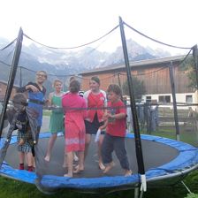 Spaß im Trampolin