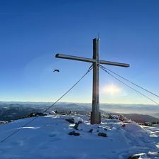 Gipfelkreuz Steinplatte