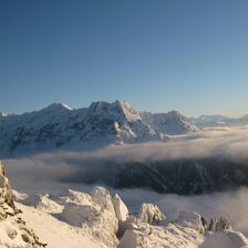 Blick von der Steinplatte, unserem Skigebiet!