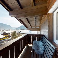 gemütliche Ecke vom Balkon