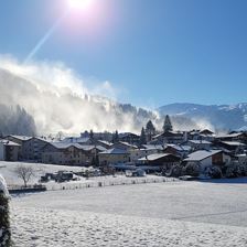 23. November 2025 Blick zum Dorf