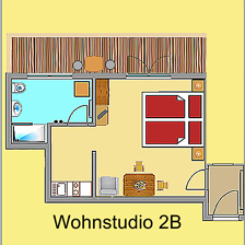 Floorplan Wohnstudio 2B